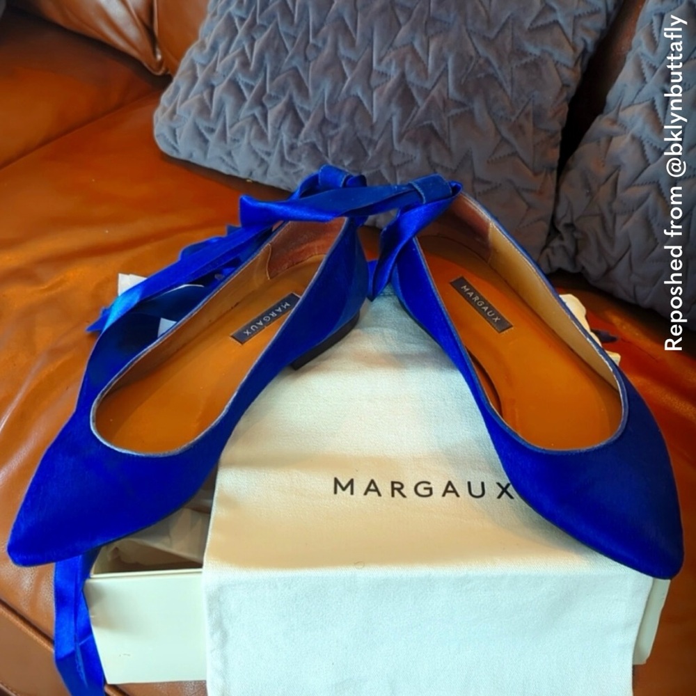Margaux Royal Blue Flats